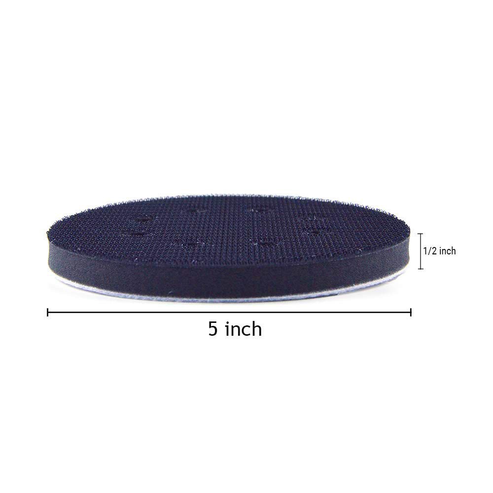 2PCS 5in Sponge Foam Cushion Orbital Sander Interface Buffer Pad Accessories