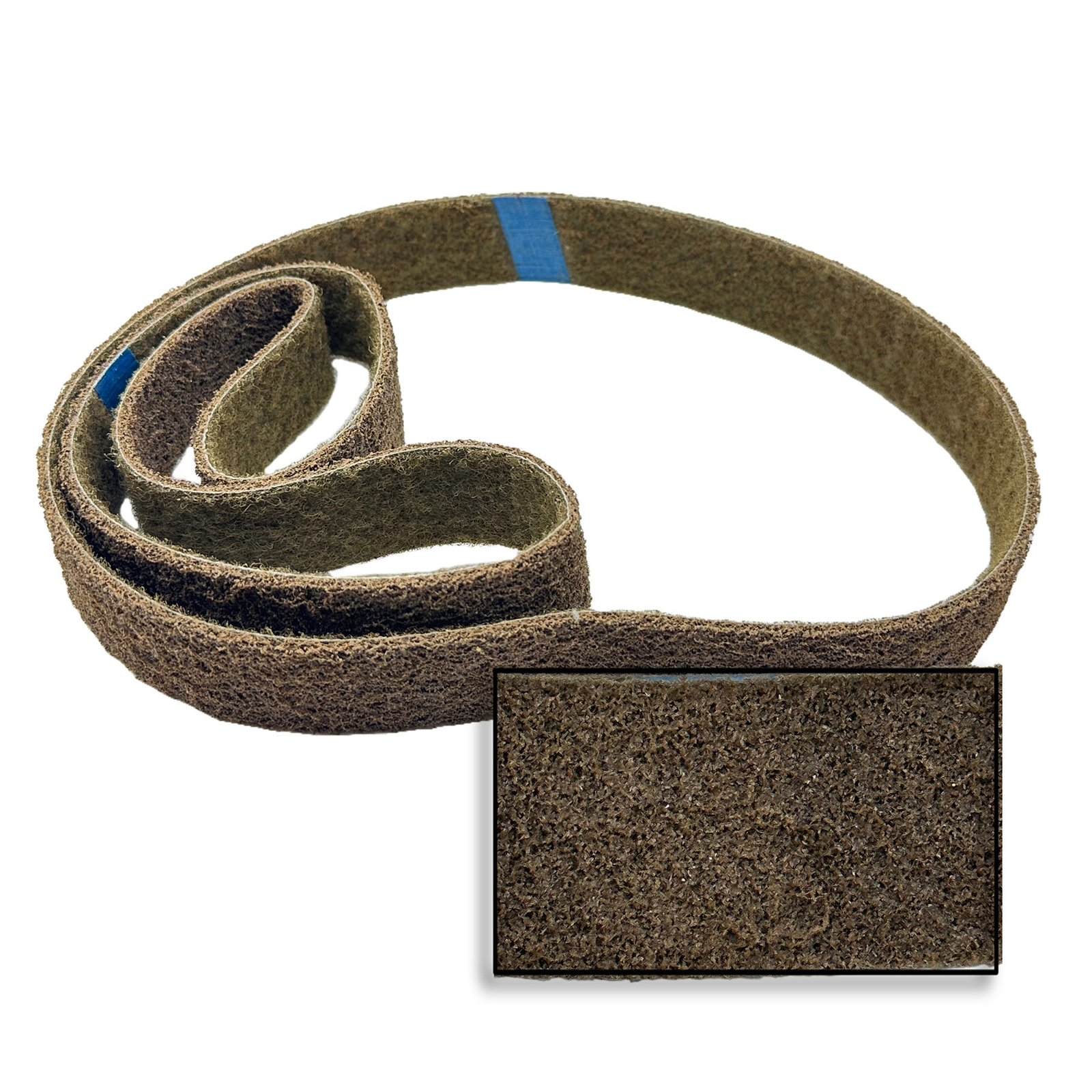 20/50PCS 1/2″ x 18″ Sanding Belts Nylon Non-Woven Coarse for Metal Woodworking