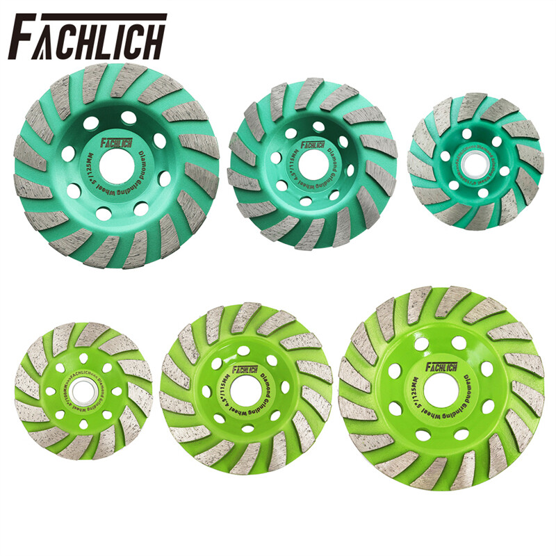 Diamond Turbo Row Grinding Cup Wheel 4″/4.5″/5″ for Concrete Granite Ceramic
