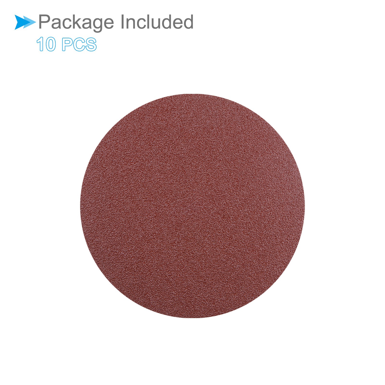 10pcs PSA Sanding Discs 5 Inch Dia 80 Grits Self Adhesive Sticky-Back Sandpaper