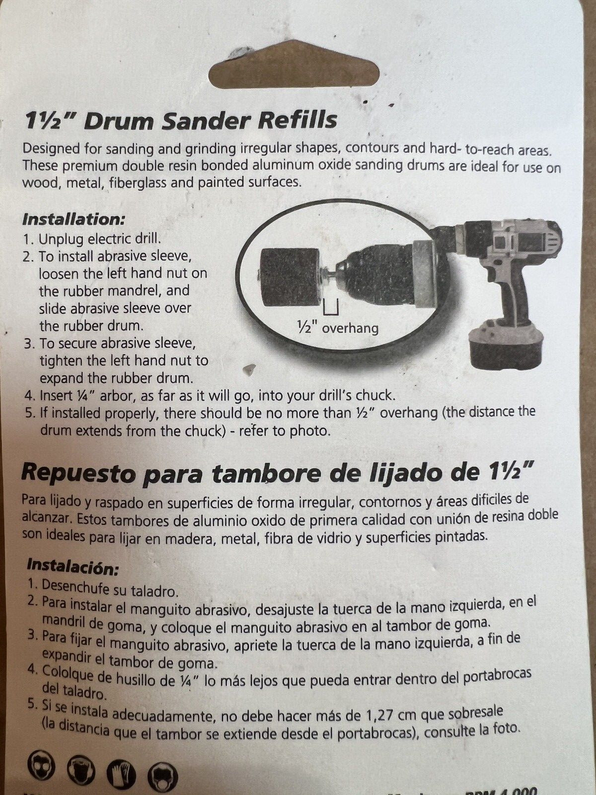 GATOR 6085 1-1/2″ Drum Sander & 6088 1-1/2″ Drum Sander Refill kit Coarse 50