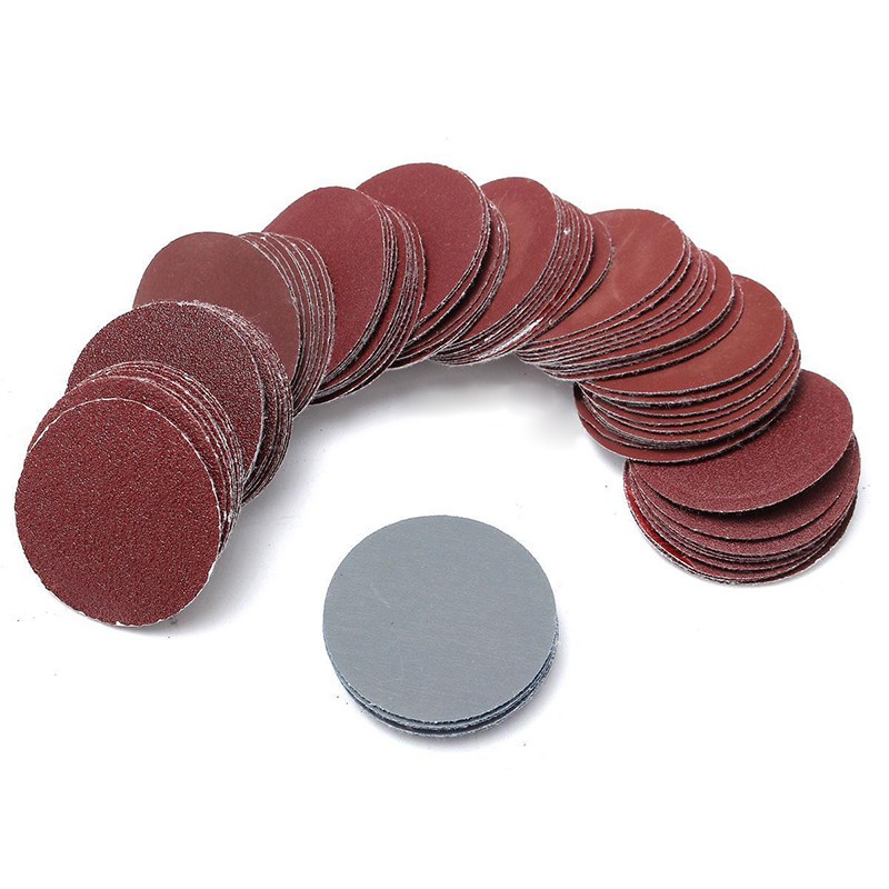 100 Pcs 3″/75mm Nonporous Round Car Truck Sanding Discs Polishing Pad Sandpaper
