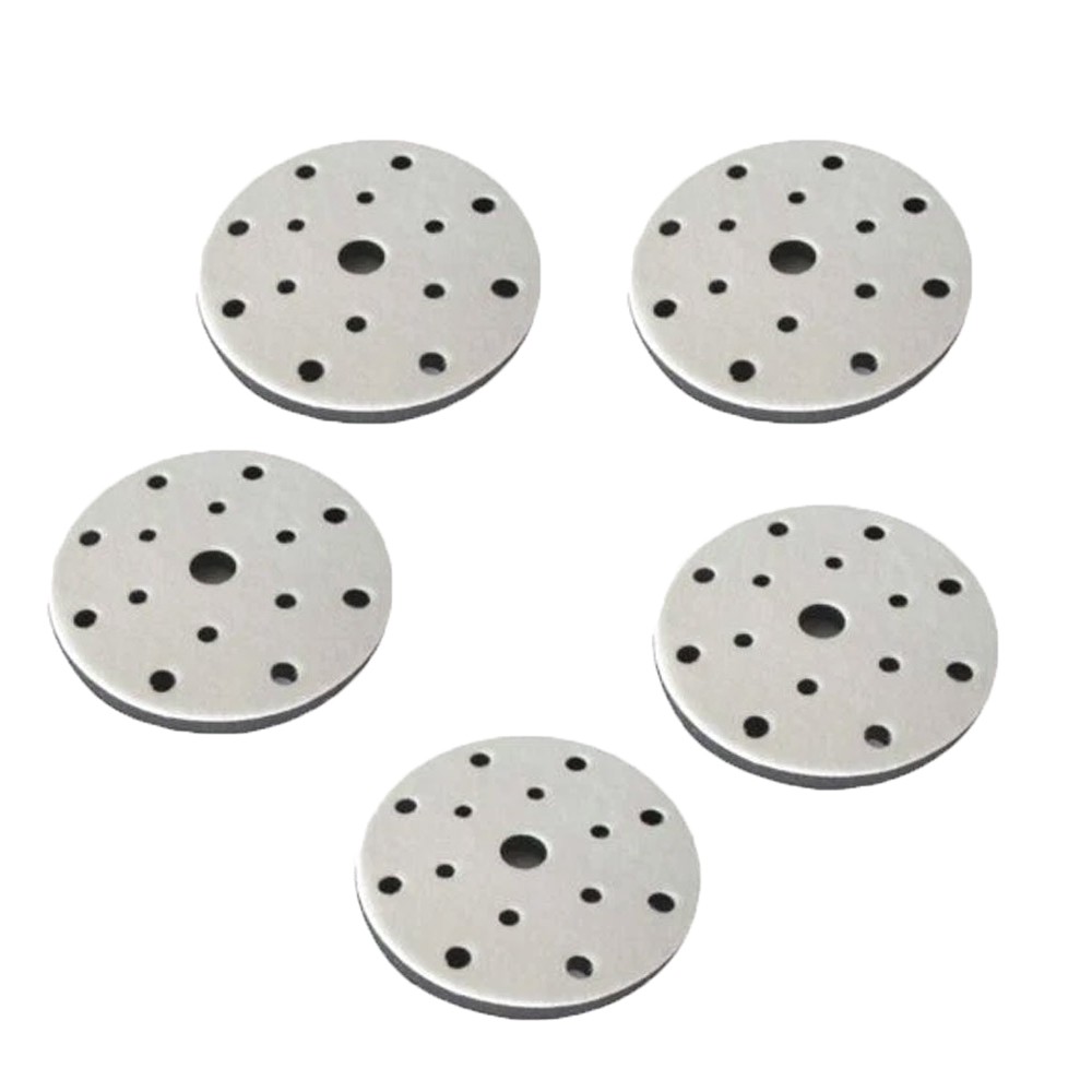 5Pcs 6″ Hook Loop Soft Foam Interface Sanding Disc Sander Backing Pad 15-Holes