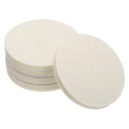 5PCS Wool Felt Polishing Pads Buffing Wheel Polish Pad Flocking Hook & 3 Inch