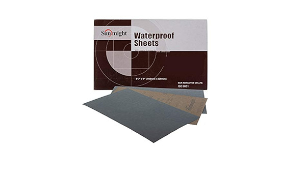 Sunmight Waterproof Wet or Dry Sandpaper (220-3000 Grit) 50 Sheets