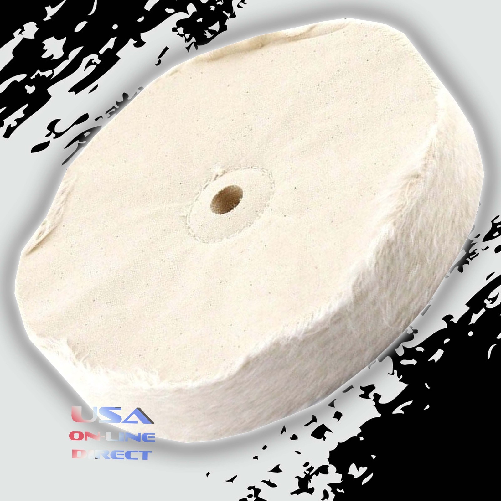 5pc 8″ Extra Thick Single Stitch Loose Cotton Buffing Polishing Wheel for Metals