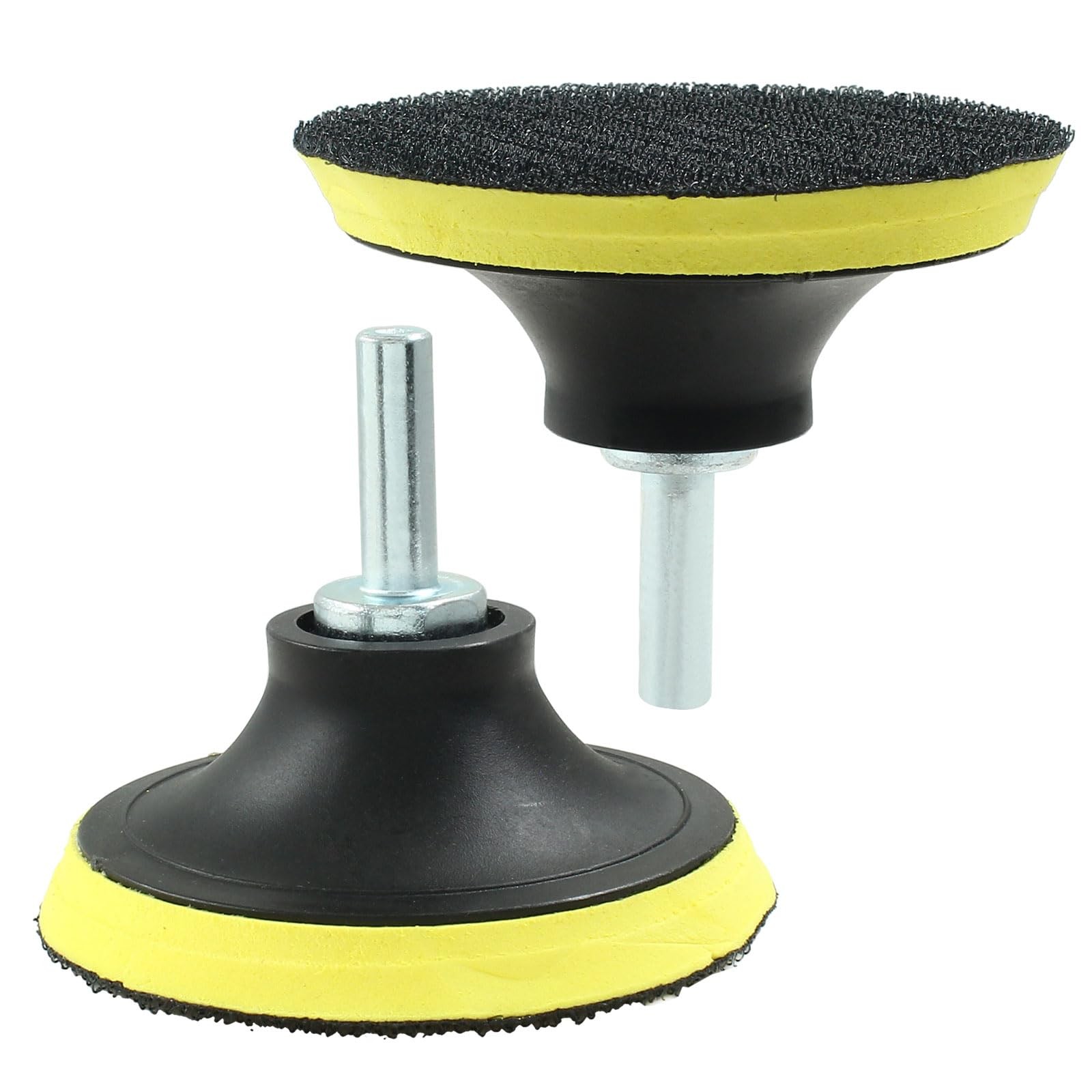 2 Pack 3 Inch Hook and Loop Backing Pads with M10 Thread Drill Adapter, Car O…