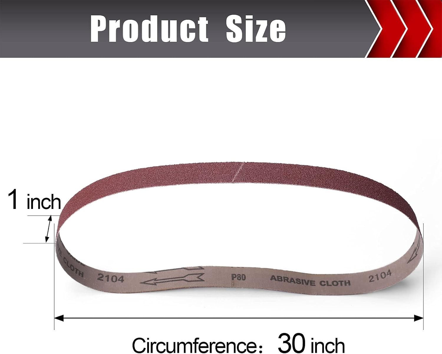 Assorted Grit Sanding Belts 12 Pack for Belt Sander Woodworking Metal Polishing