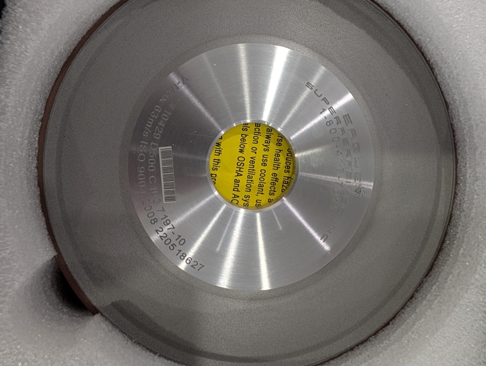 Eagle Superabrasives Diamond Grinding Wheel 12V9 150mm x 1/2in x 32mm D500 C100