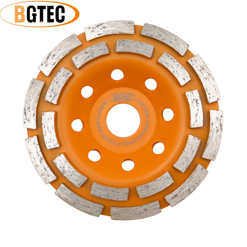 Diamond Row Grinding Cup Wheel Polishing Disc for Concrete Marble Granite 5 inch