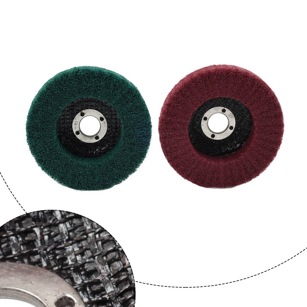 100mm Nylon Fiber Flap Buffing Wheel Polishing Grinding Disc For Angle Grinder