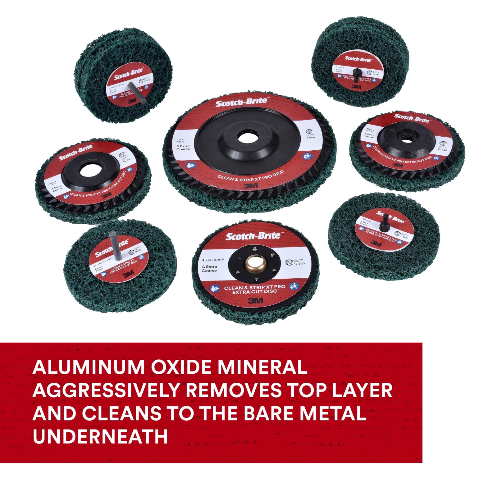 Scotch-Brite Clean and Strip XT Pro Extra Cut Disc, XC-DC, A/O ExtraCoarse