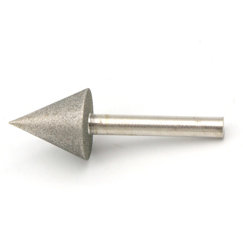 3/6mm Shank Umbrella-shaped Diamond Grinding Head Burr Drill Bit Carving Tools