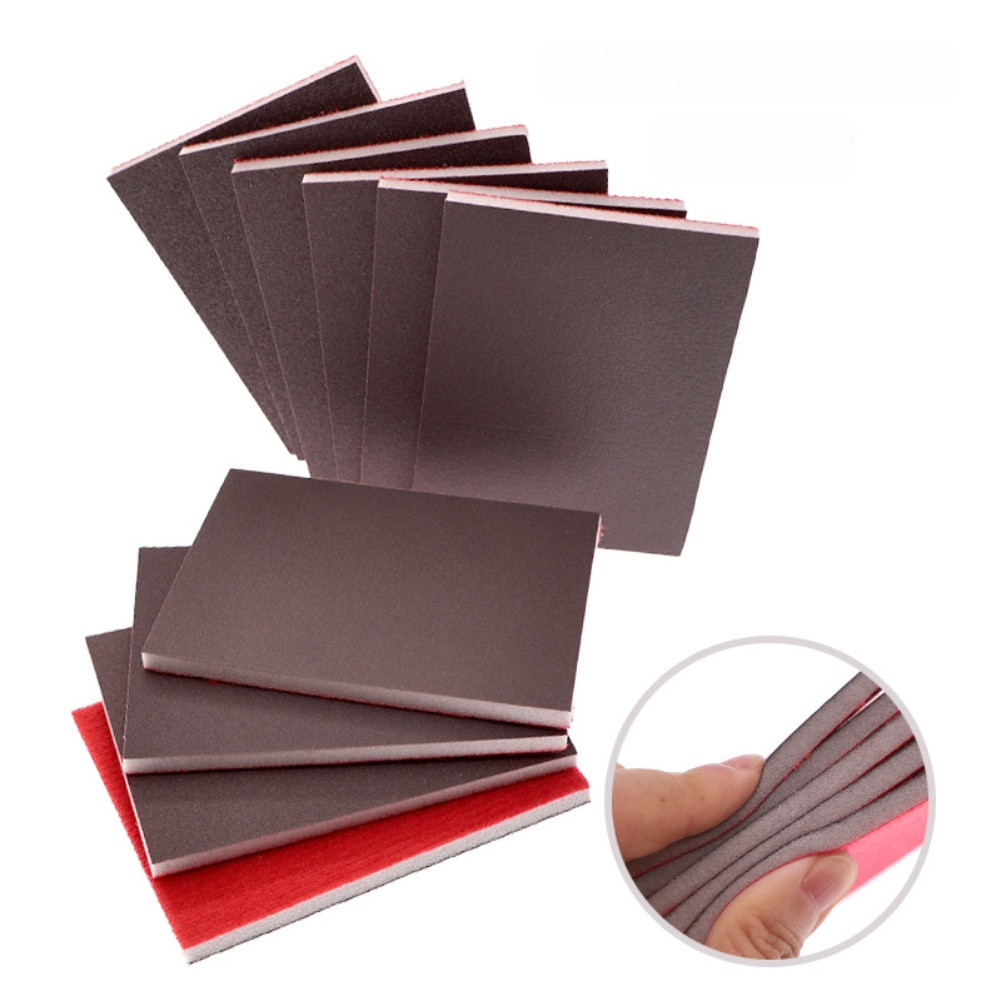 20 Piece Sanding Sponges Pack for Use on For Wood Plastic and Metal Surfaces