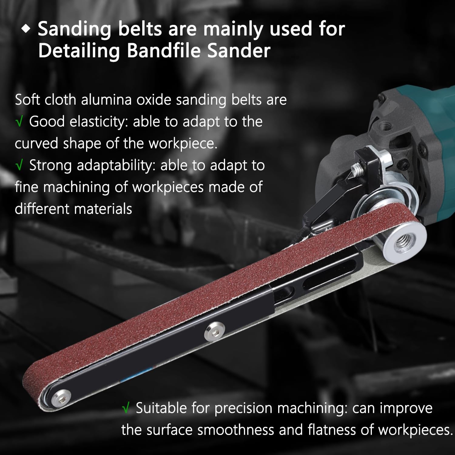 3/4×20.5 Inch Aluminum Oxide Sanding Belts 20 Pcs 60-600 Grits Assorted