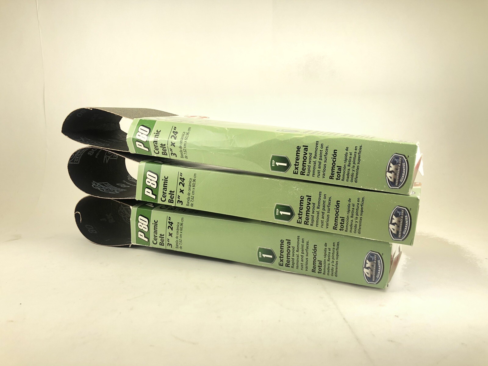 X3 Shop Smith P80 3”x24” Ceramic Sanding Belts Coarse Removal Step 1 No. 12531