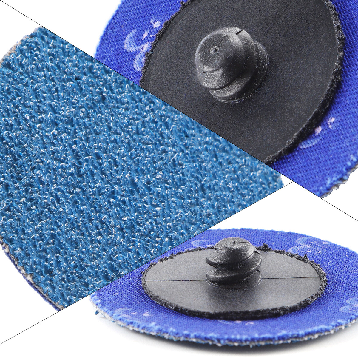 50PCS 2 inch 36 Grit Zirconia Roll Lock Die Grinder Quick Change Sanding Discs