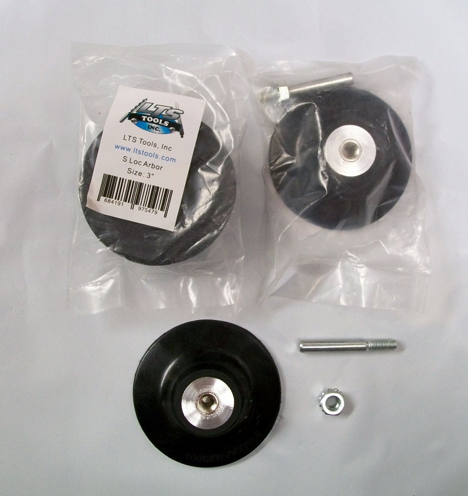 3″ Clip On Type S Roll On Sanding Disc, 240 Grit, AO, Keen , 25pc, w/Free Arbor!