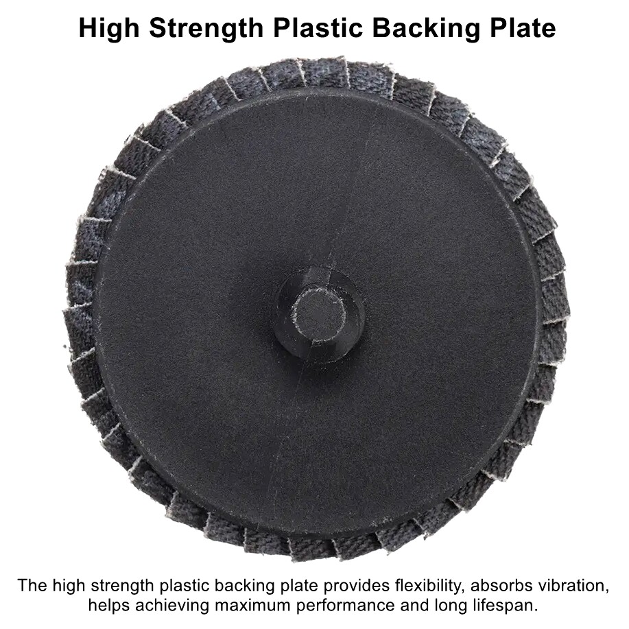 20 PCS 2 inch Zirconia Roll Lock Flap Sanding Disc 40 60 80 120 Grit Die Grinder
