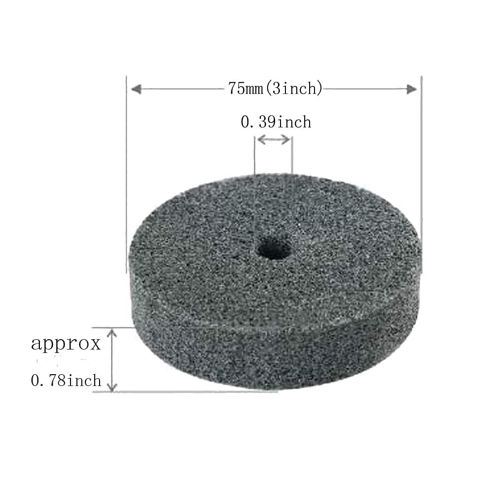 5 Pcs 3” Fiber Buffing Wheel – 3/8” Arbor Hole Replacement Fiber Buffing Polis