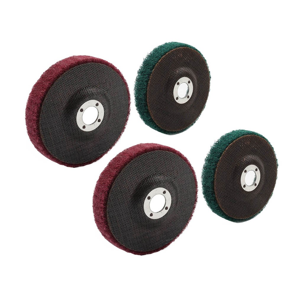 100mm Nylon Fiber Flap Buffing Wheel Polishing Grinding Disc For Angle Grinder