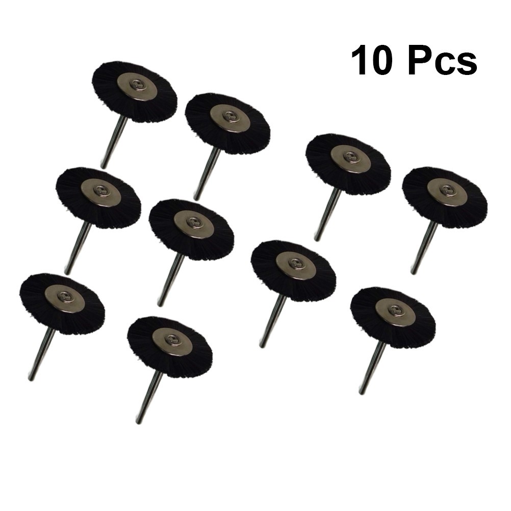 10 Pcs Nylon Wheel Brush Set for Abrasive Polishing and Metal Surface Derusting