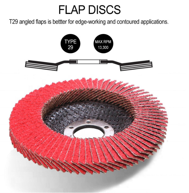 SATC 20PCS 4.5 Inch Ceramic Flap Disc 60Grit Sandng Grinding Wheel W/ 7/8″ Arbor