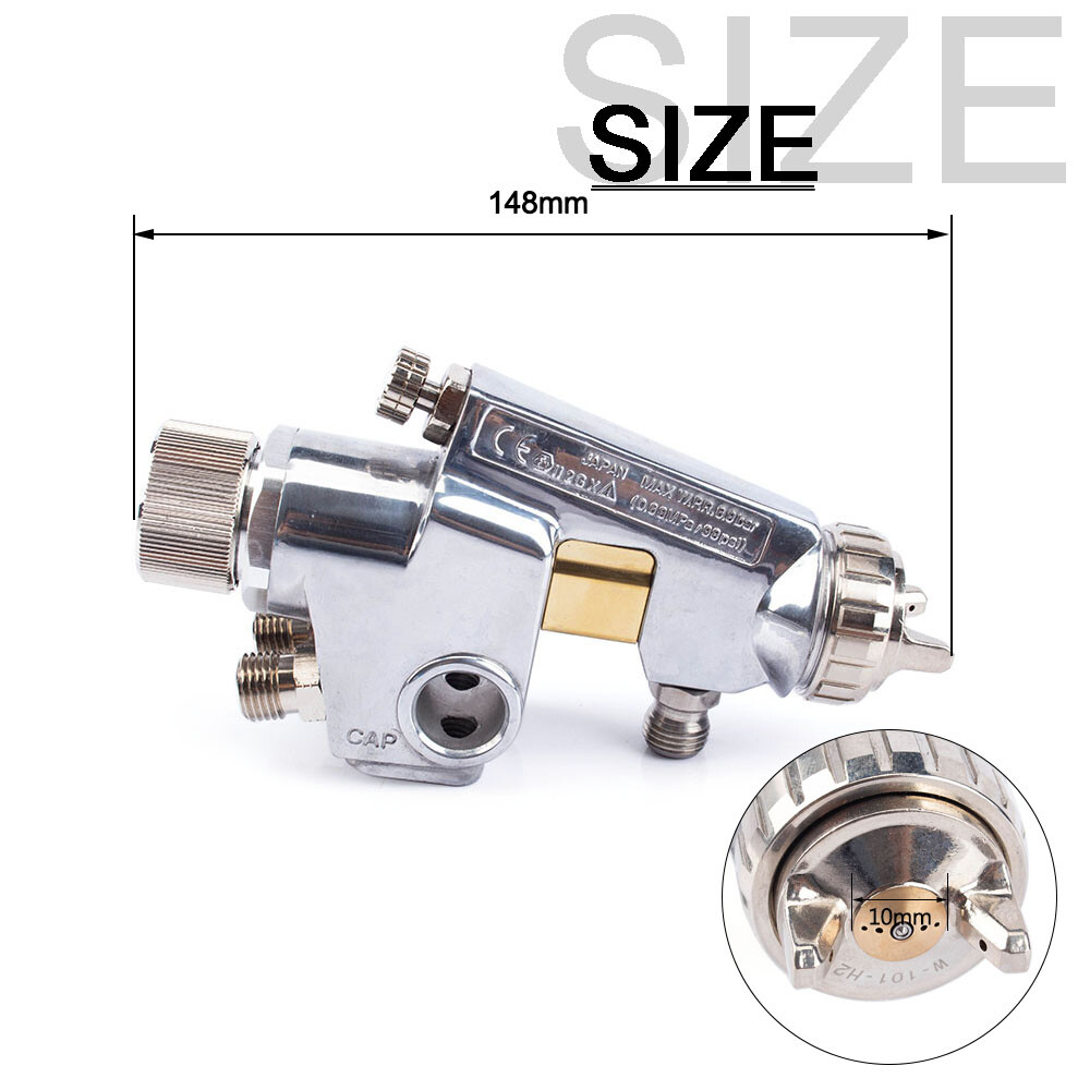 Pneumatic Pressure Feed Spray Gun 0.8-0.18mm Air Automatic Painting Tools WA-101