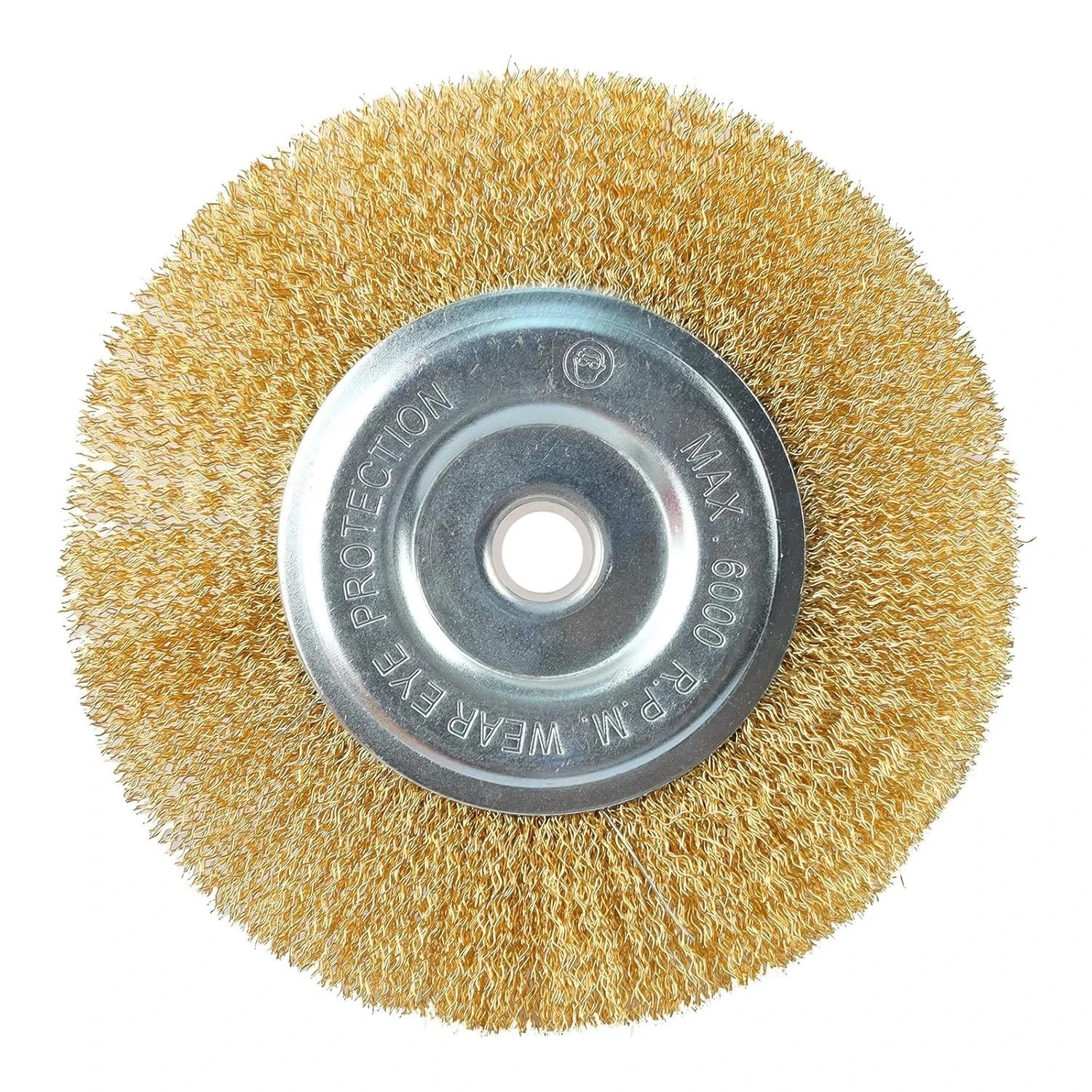 6″ INCH ROUND WIRE BRUSH WHEEL FOR BENCH GRINDER