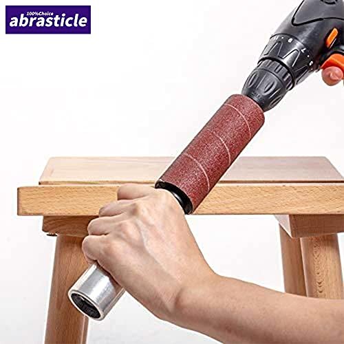 18 Pack Spindle Sander Sleeves, Sanding Sleeves for 4-1/2 inch(Mix grit)