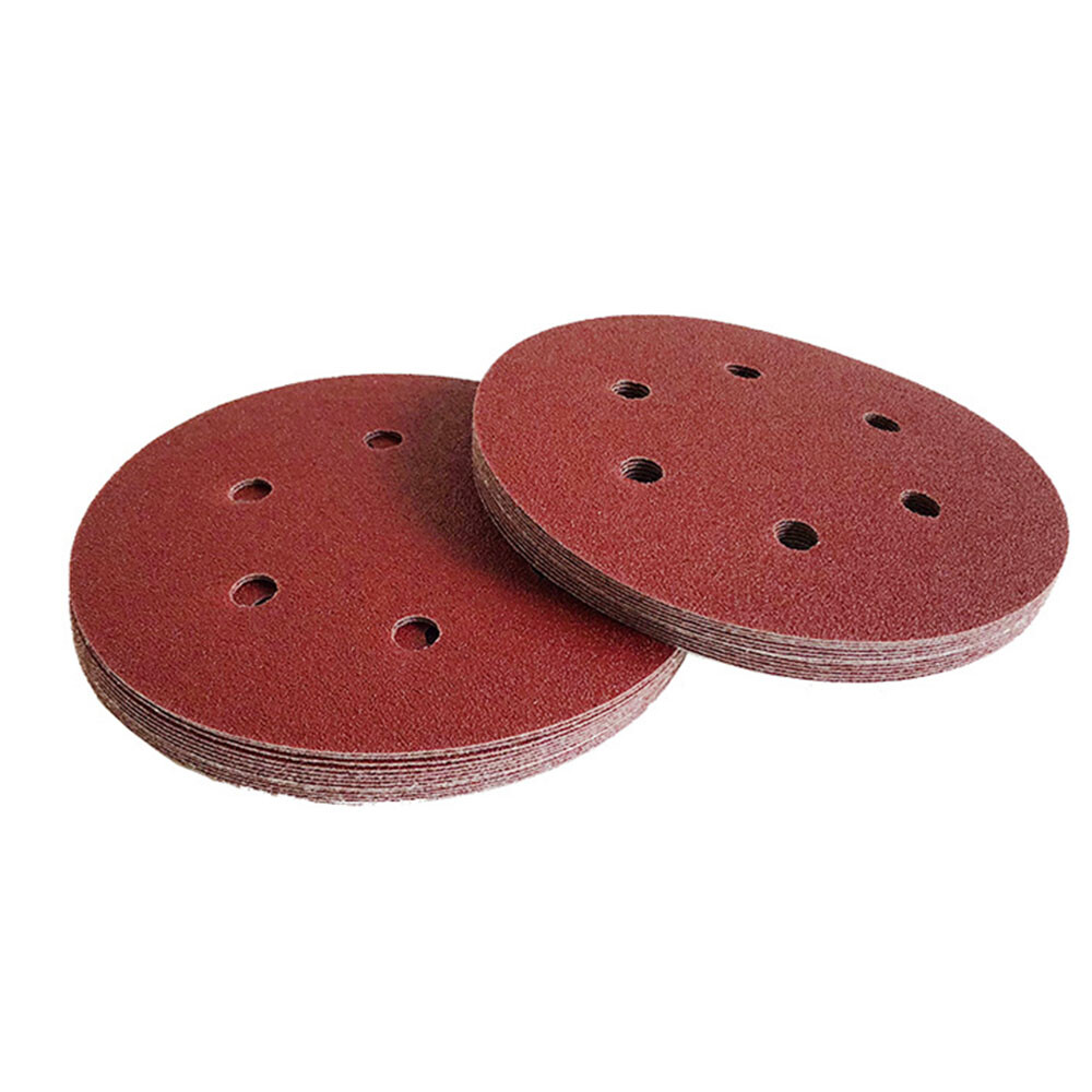 225mm Sanding Discs 24 36 40 60 – 2000 Grit 6 8 Hole Hook and Loop Sanding Discs