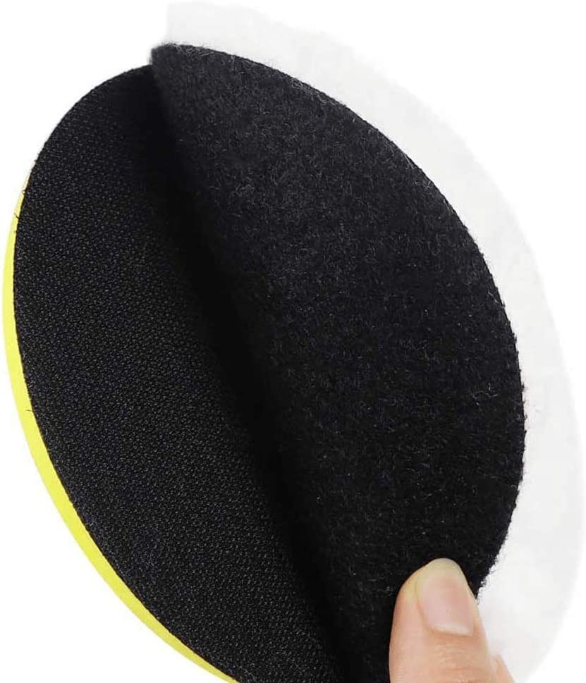 IPELY 6 Pcs 5 Inch Wool Polishing Buffing Pad 6 5
