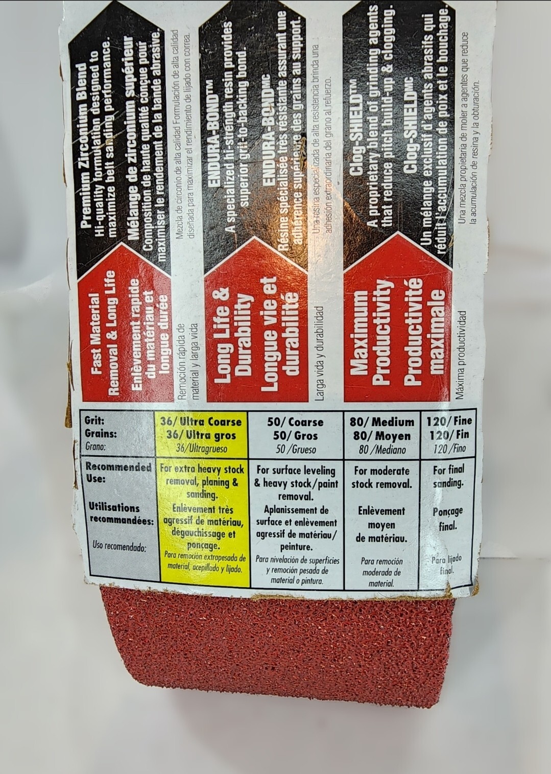 NEW Diablo 3 in.x21 in. 36-Grit Ultra Coarse Sanding Belt 5-Pack