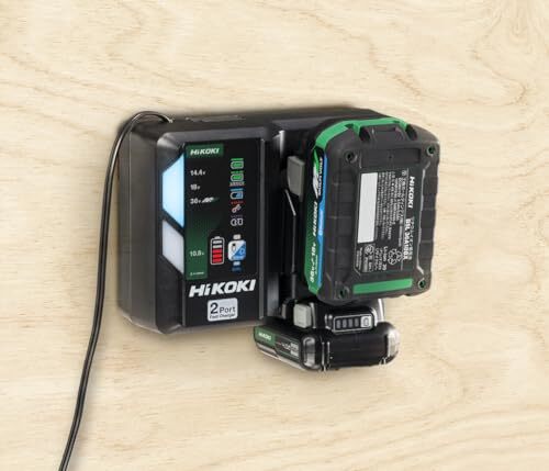 HiKOKI 2-port quick charger compatible with 10.8V 14.4V and 18V multi-vo