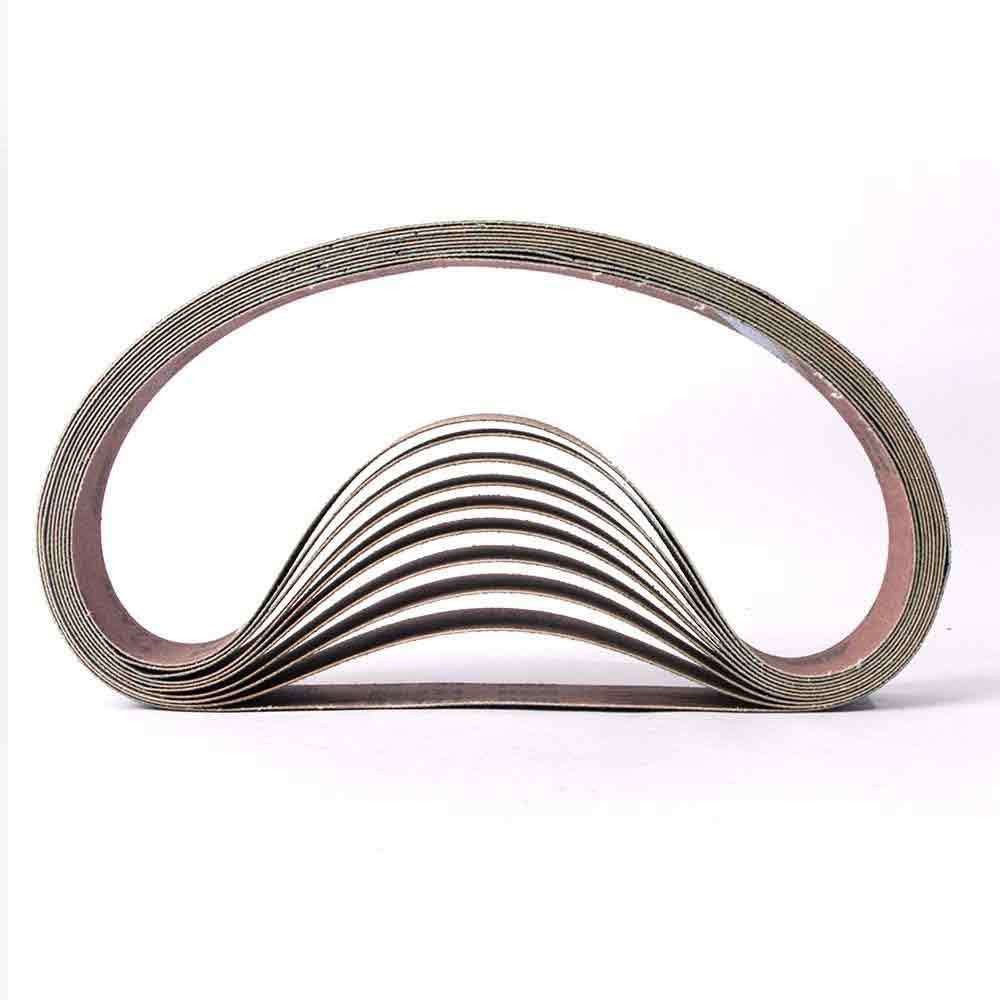 Pack of 10 Hardin HPG120-10 1-1/2″ x 30″ Aluminum Oxide Sanding Belt, 120 Grit