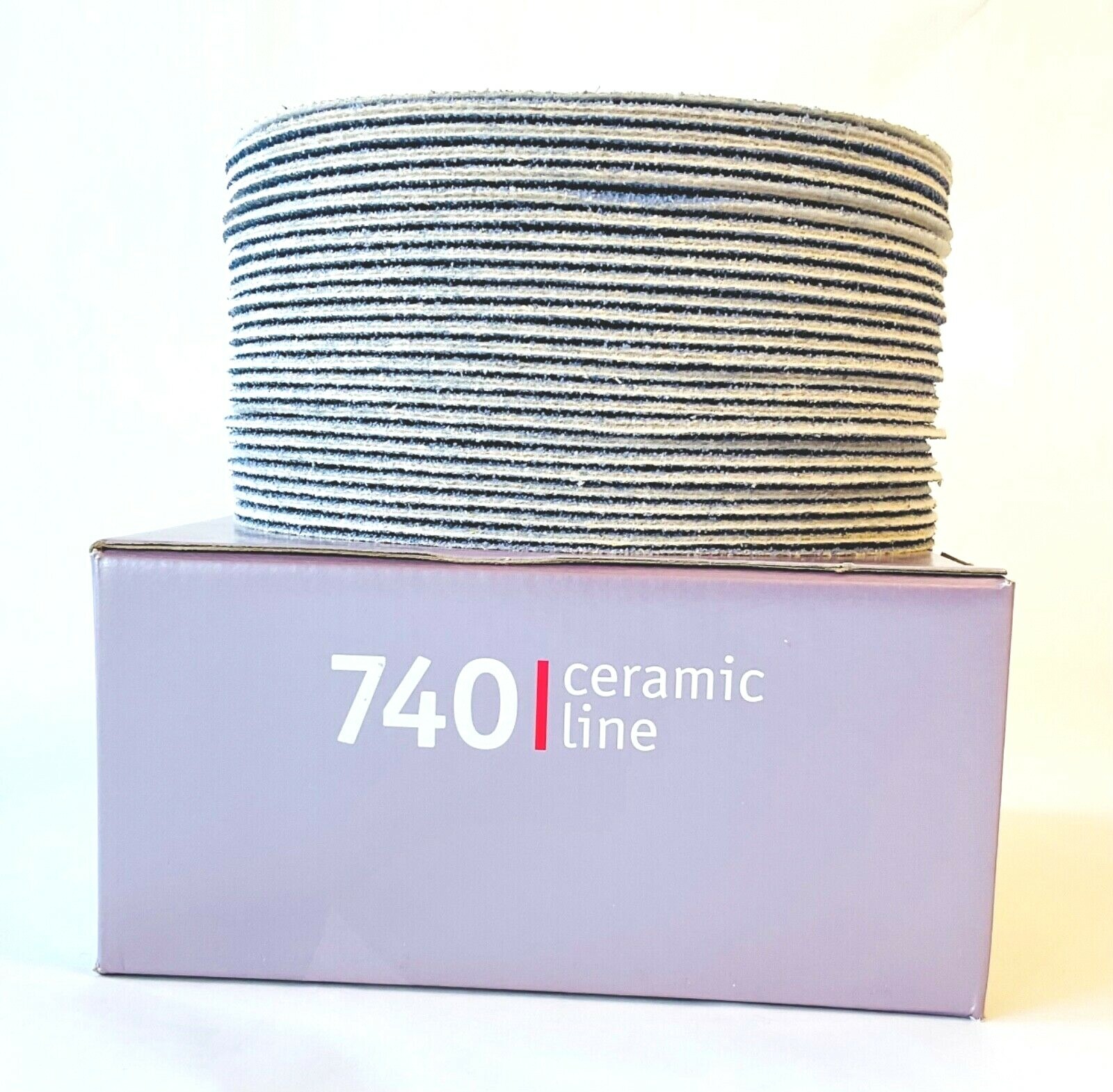 100 Discs Ceramic Sandpaper (no holes) hook & loop New 6″ in. (150mm) P120 Grit