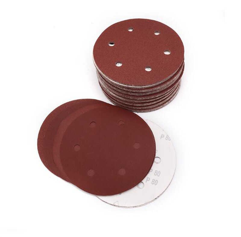 9″ 225mm 6 Hole Sanding Disc Hook & Loop Orbital Sandpaper Pads 40 – 2000 Grit