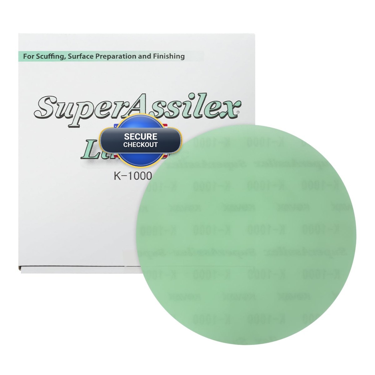 Eagle Abrasives Super Assilex Flexible 6 Inch Sanding Discs Lime K-1000 No
