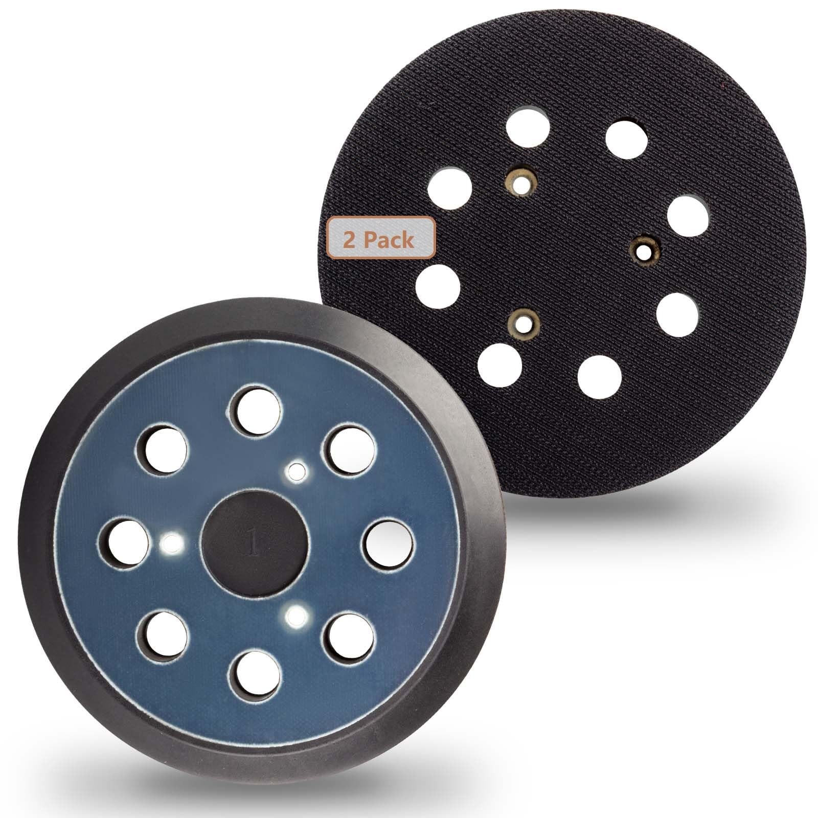 2pk 5″ 8 Hole Hook & Loop Sander Pad Replacement for DeWalt DW420 DW421 D26451
