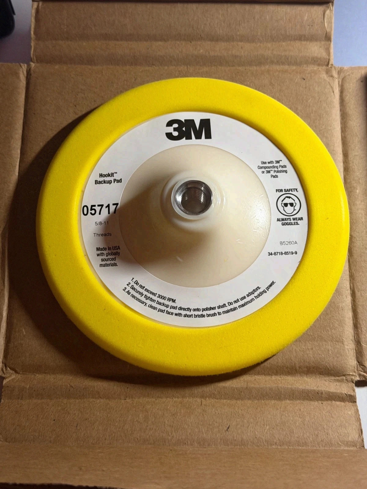 3M 05717 3M BACK-UP PAD HOOKIT 123M05717 FS