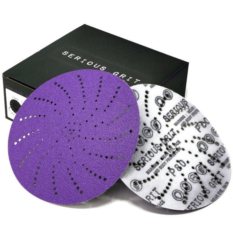 Ceramic Grain Sanding Discs 6 Inch Extra Fine Dust-Free Multi-Hole 40-800 Grit