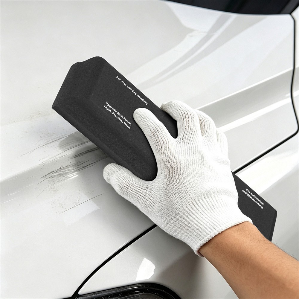 12PCS Sanding Block Kit Flexible EVA Foam Wet or Dry for Automotive or Woodwork