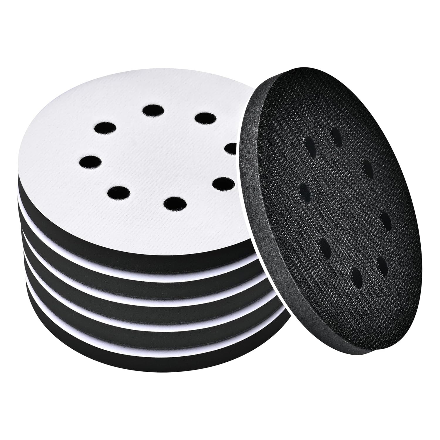 Professional Quality 5 Inch Sanding Pads with 8 Holes for Dust Extraction