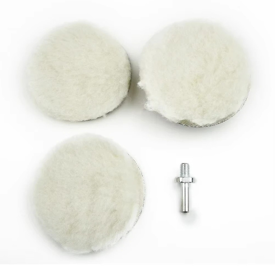 5pcs 4-Inch Flocking Sanding & Polishing Disc Set for Drill Buffing