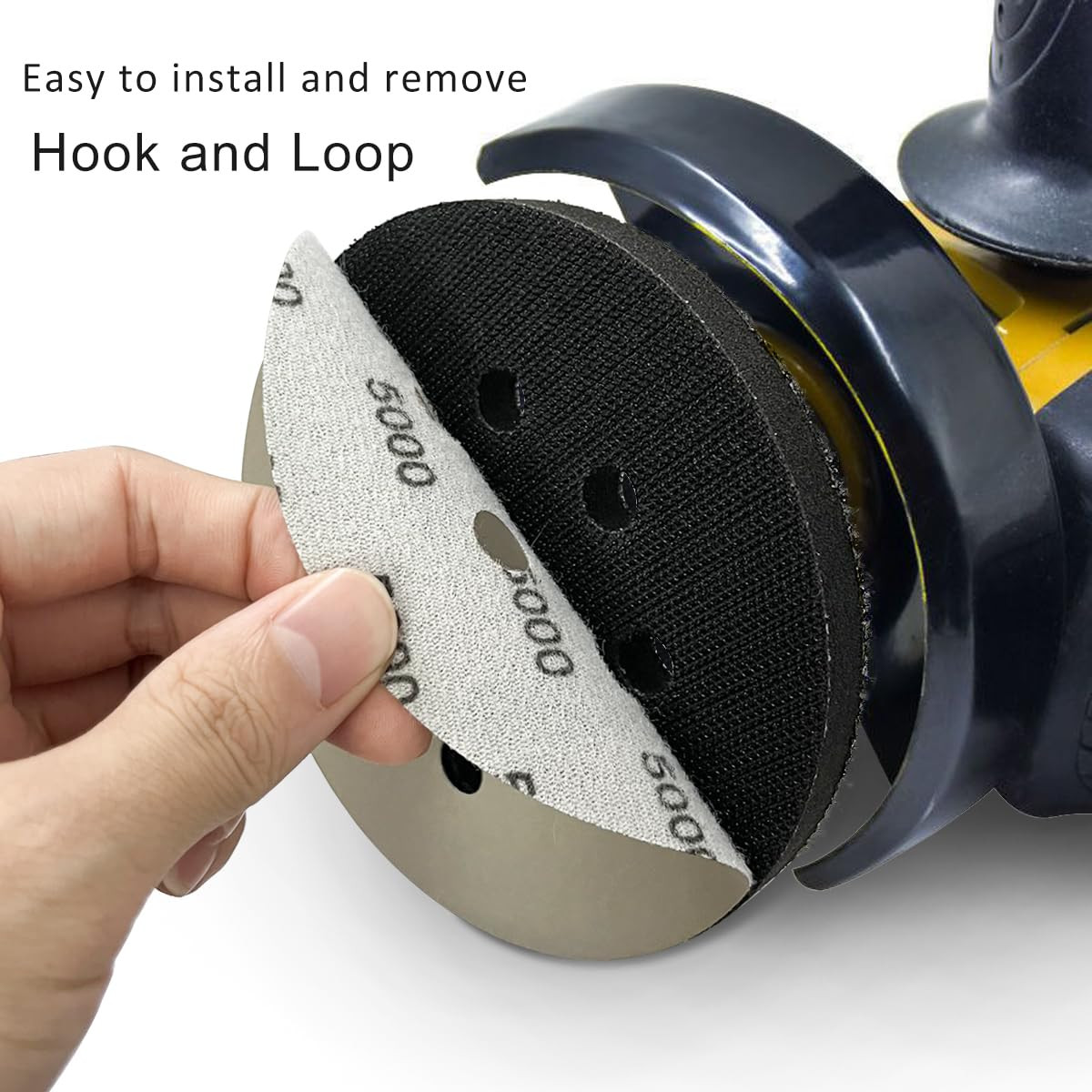 200-10000 Grit Wet Dry Hook Loop Orbital Sander Paper Round Sanding Discs 5inch