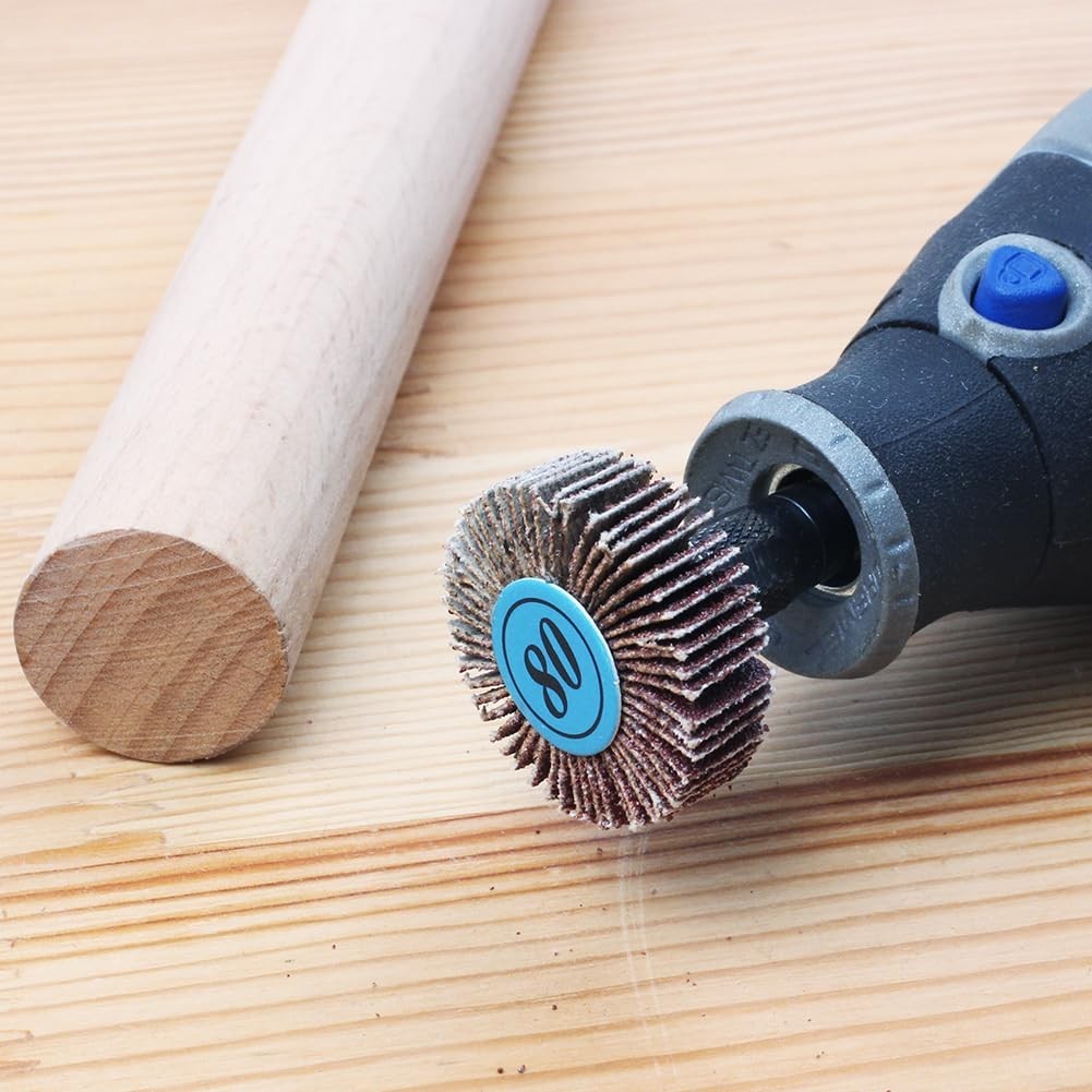 20PCS 80 Grit Abrasive Flap Wheels for Rotary Tools & Grinders – Quality