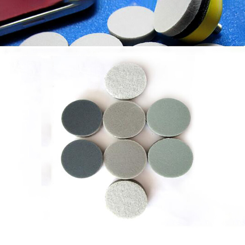 30mm Hook and Loop Sanding Discs Sandpaper Wet and Dry 300-3000 Grit Pads Green