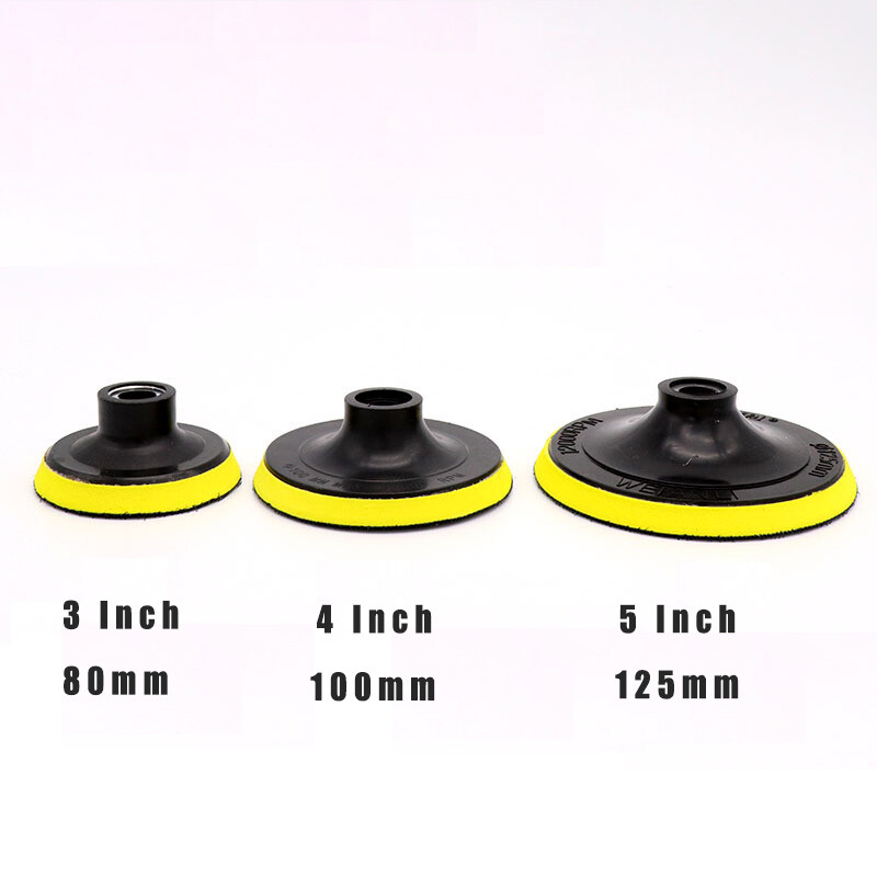 M10 M14 Backing Pad Hook & Loop Sanding Discs Sander for Angle Grinder 3” – 7”