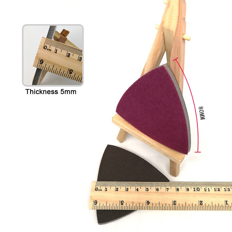 80*80*80mm Delta Sanding Sheets Triangular Detail Wet and Dry Sandpaper Pads