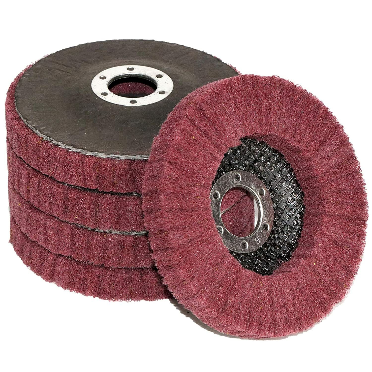 5PCS 4-1/2″ Flap Discs Metal Abrasive Polishing Buffiing Wheel for Angle Grinder